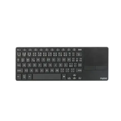 Rapoo E2810M multi-mode černá / bezdrátvá klávesnice / 2.4GHz / BT 4.0 & 5.0 / ultra-tenká / 2x AAA baterie