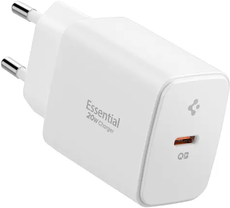 Spigen Essential EE201EU nabíječka bílá / USB-C / 20W GaN 