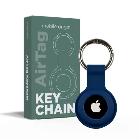Mobile Origin AirTag KeyChain modrá / Klíčenka