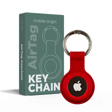 Mobile Origin AirTag KeyChain červená / Klíčenka