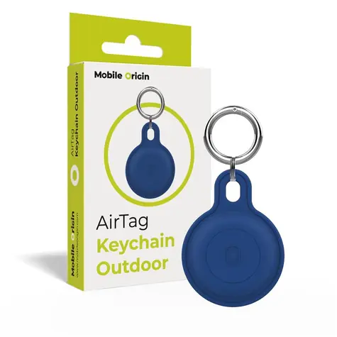 Mobile Origin AirTag Outdoor KeyChain modrá / Klíčenka
