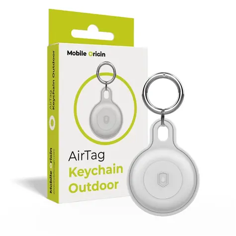 Mobile Origin AirTag Outdoor KeyChain bílá / Klíčenka