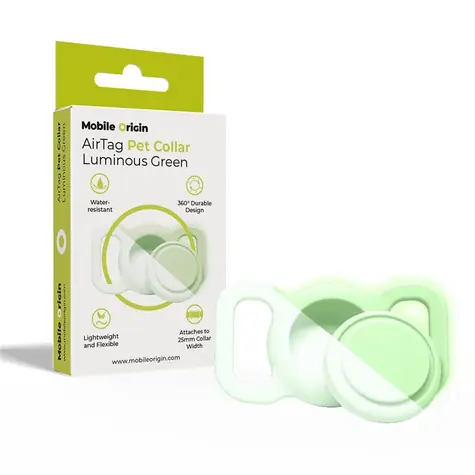 Mobile Origin AirTag Pet Collar zelená / držák na obojek