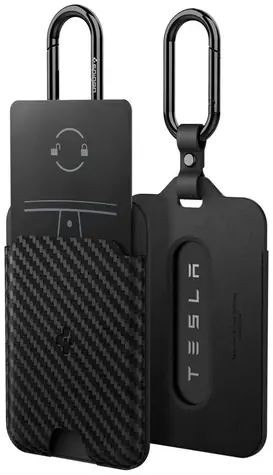 Spigen Tesla Card Holder pouzdro pro karty Tesla 2 ks černá