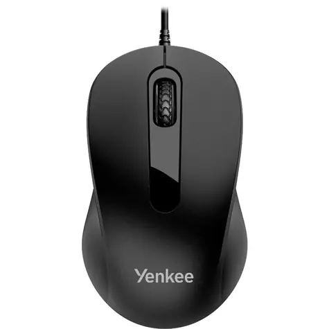 YENKEE YMS 003BK USB BASIC černá / optická myš / drátová / 2 tlačítka / USB / 1.5 m