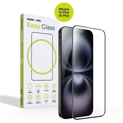 Mobile Origin EasyGlass ochranné sklo pro Apple iPhone 15 Plus/16 Plus