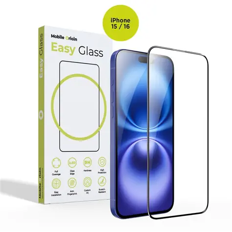 Mobile Origin EasyGlass ochranné sklo pro Apple iPhone 15/Apple iPhone 16