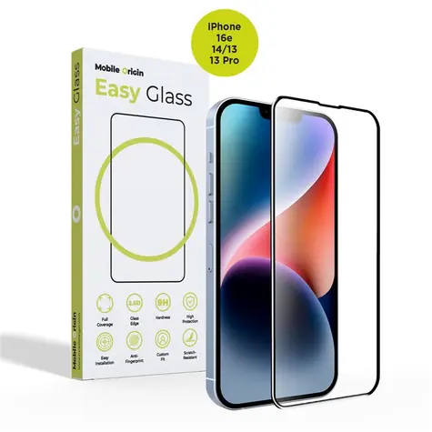 Mobile Origin EasyGlass ochranné sklo pro Apple iPhone 16e/14/13/13 Pro