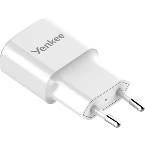 YENKEE YAC 2013WH bílá / USB Nabíječka / 12W / 2.4A