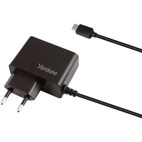 YENKEE YAC 2027BK černá / Nabíječka / USB-C / 2A / 10W / 1.3m