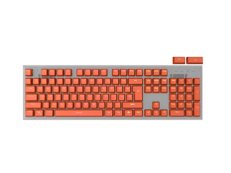 Genesis Lead 300  Double Shot Keycaps oranžová / sada náhradních kláves / 106 ks