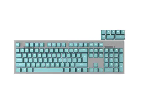 Genesis Lead 300  Double Shot Keycaps zelená / sada náhradních kláves / 106 ks 