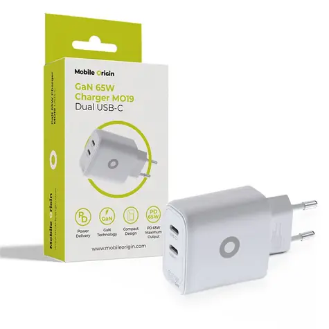 Mobile Origin GaN 65W Charger MO19 / Nabíječka / Dual USB-C