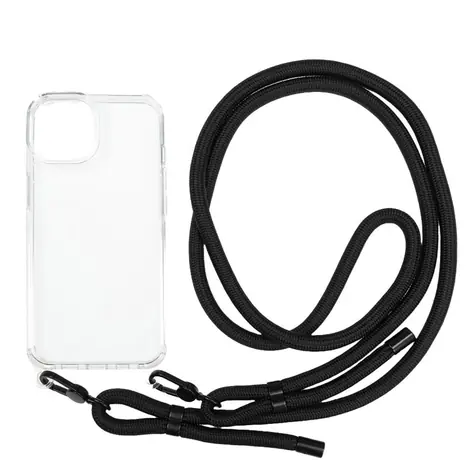 Mobile Origin Lanyard Case zadní kryt pro Apple iPhone 14 čirá