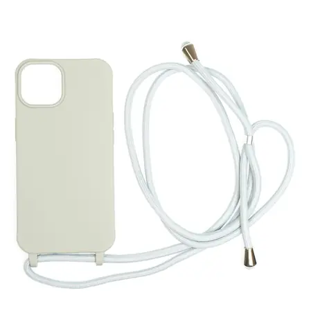 Mobile Origin Lanyard Case zadní kryt pro Apple iPhone 14 světle šedá