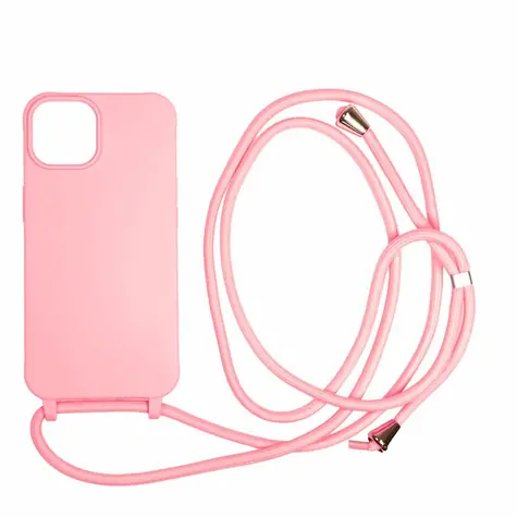 Mobile Origin Lanyard Case zadní kryt pro Apple iPhone 14 růžová