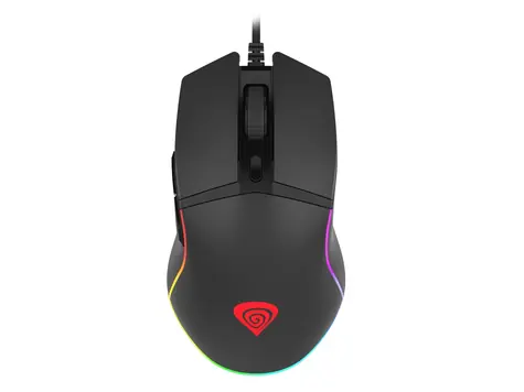 Genesis Krypton 220 RGB černá / herní optická myš / 6400 DPI