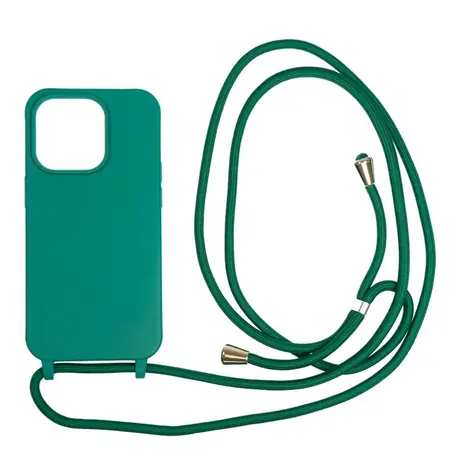 Mobile Origin Lanyard Case zadní kryt pro Apple iPhone 14 Pro tmavě zelená