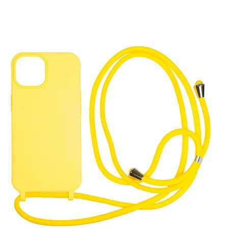 Mobile Origin Lanyard Case zadní kryt pro Apple iPhone 15 žlutá