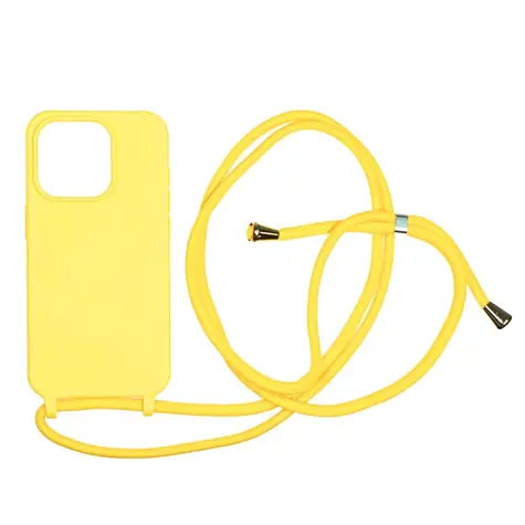 Mobile Origin Lanyard Case zadní kryt pro Apple iPhone 15 Pro žlutá