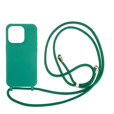 Mobile Origin Lanyard Case zadní kryt pro Apple iPhone 15 Pro tmavě zelená