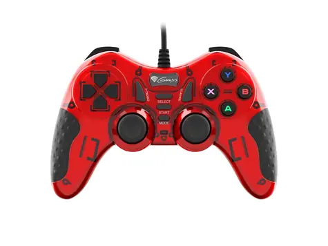 Genesis Mangan 200 červená / Gamepad / USB / Vibrace