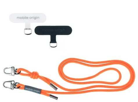 Mobile Origin Lanyard rope 6 mm šňůrka oranžová / 82 - 163cm