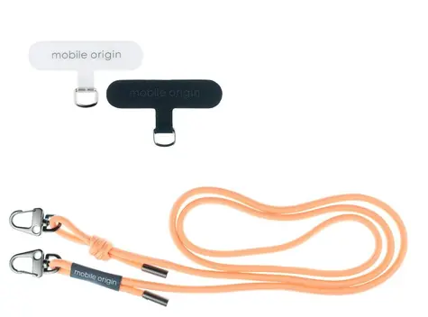 Mobile Origin Lanyard rope 6 mm šňůrka broskvová / 82 - 163cm