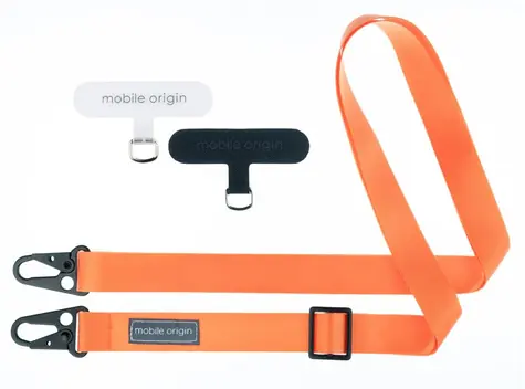 Mobile Origin Lanyard tape 25mm šňůrka oranžová / 84 - 165cm