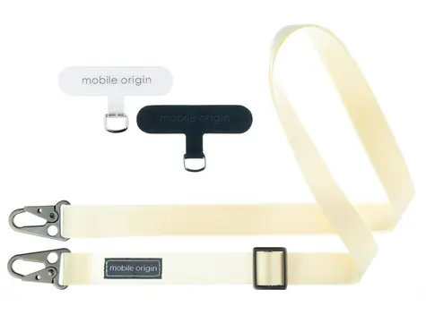 Mobile Origin Lanyard tape 25mm šňůrka bílá / 84 - 165cm