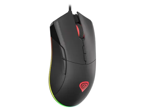 Genesis Krypton 290 černá / herní optická myš / 6400 DPI / 7 tlačítek / USB / 1.8 m 