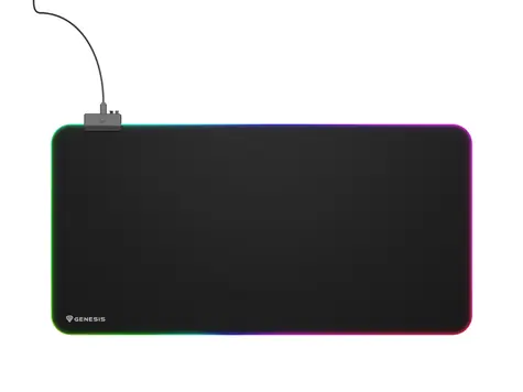 Genesis Boron 500 XXL RGB černá / herní podložka pod myš / 800 x 300 x 4 mm 