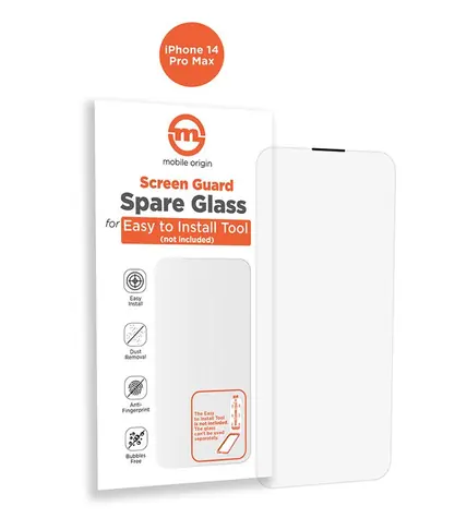 Mobile Origin Orange Screen Guard Spare Glass Apple iPhone 14 Pro Max / náhradní sklo pro instalační sadu