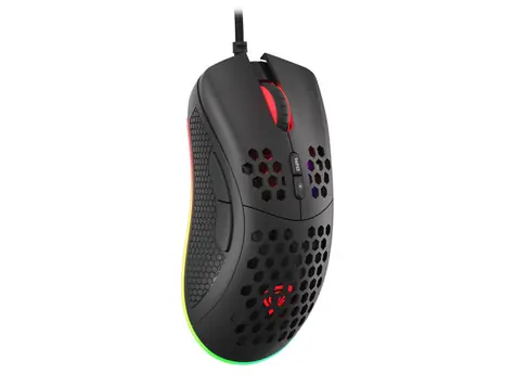 Genesis Krypton 555 černá / herní optická myš / 8000 DPI / 7 tlačítek / USB / 1.8 m
