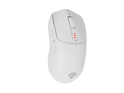 Genesis Zircon 500 bílá / Bezdrátová myš / Optická / 10000 DPI / 6 tlačítek / 2.4 GHz
