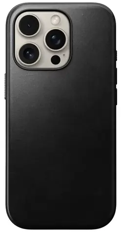 Nomad Modern Leather Case kožený kryt pro Apple iPhone 16 Pro černá