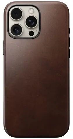 Nomad Modern Leather Case kožený kryt pro Apple iPhone 16 Pro Max hnědá