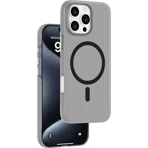 YENKEE YCC MagSafe FR 02 Ochranný kryt s MagSafe pro iPhone 16 Pro šedý