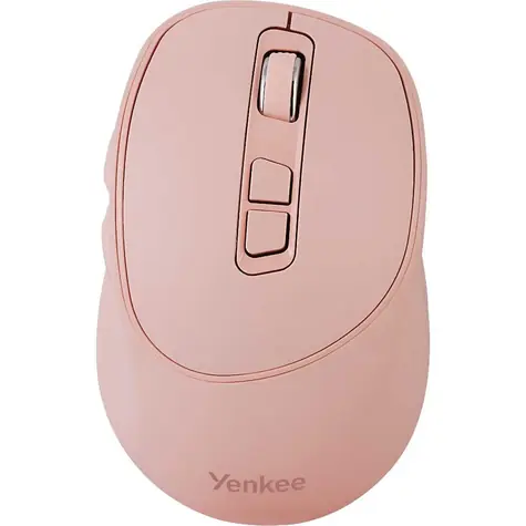 YENKEE YMS 2080PK WL SLIDER růžová / bezdrátová optická myš / 2400 DPI / 6 tlačítek / 2.4 GHz / USB-C