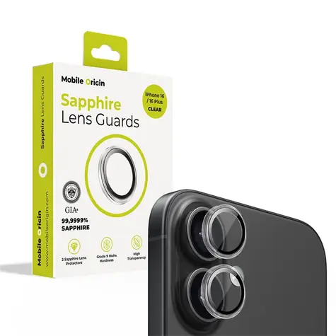 Mobile Origin Sapphire Lens guards ochranné sklo pro Apple iPhone 16/16 Plus čirá