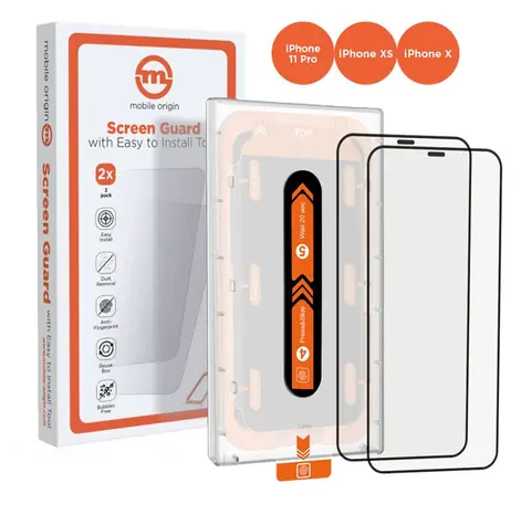 Mobile Origin Screen Guard ochranné sklo pro Apple iPhone 11 Pro/XS/X s aplikátorem / 2 ks