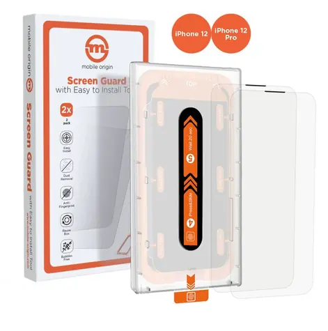 Mobile Origin Screen Guard ochranné sklo pro Apple iPhone 12 Pro/12 s aplikátorem / 2 ks
