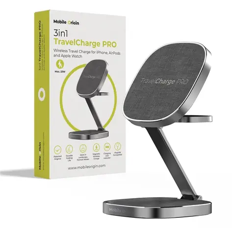 Mobile Origin TravelCharge PRO šedá / nabíjecí stanice