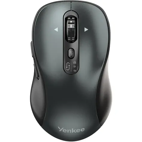 YENKEE YMS 2010BK WL GYRO černá / bezdrátová optcká myš / 3200 DPI / 6 tlačítek / 2.4 GHz / BT