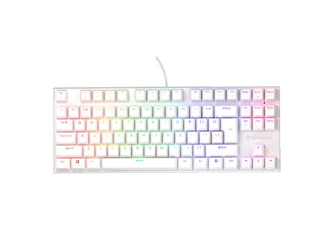 Genesis Thor 303 TKL RGB Outemu Peach Silent bílá / herní klávesnice / USB