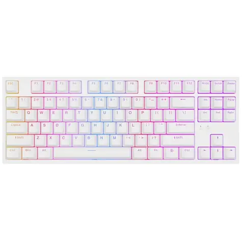 Genesis Thor 404 TKL RGB Gateron Yellow Pro bílá / herní klávesnice / USB