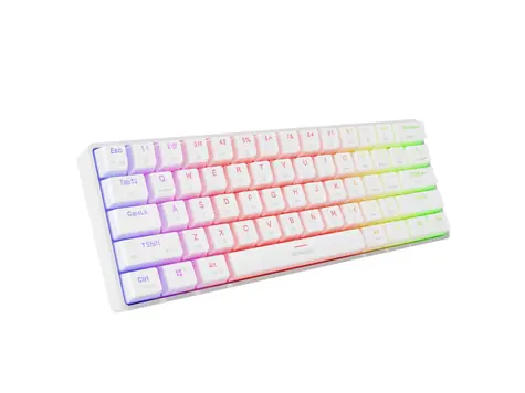Genesis Thor 660 G2 RGB Gateron Brown US bílá / herní bezdrátová klávesnice / USB / Bluetooth
