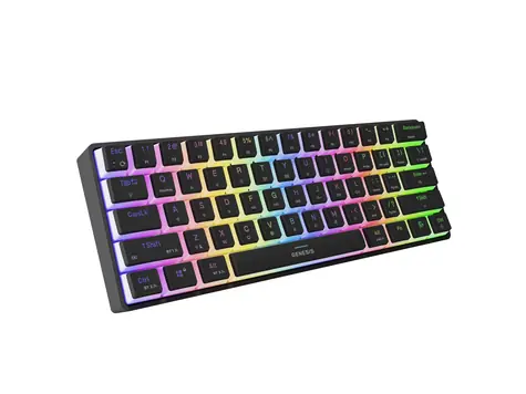 Genesis Thor 660 G2 RGB Gateron Red US černá / herní bezdrátová klávesnice / USB / Bluetooth