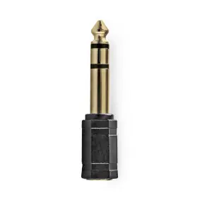 Nedis Stereo audio adaptér jack 3.5 mm (F) - jack 6.35 mm (M) černá / pozlacené 