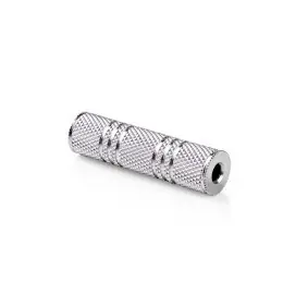 Nedis Stereo audio adaptér jack 3.5 mm (F) - jack 3.5 mm (F) stříbrná / poniklované 